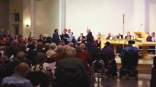 service of lessons and carols at Church of the Servant in Grand Rapids, Michigan